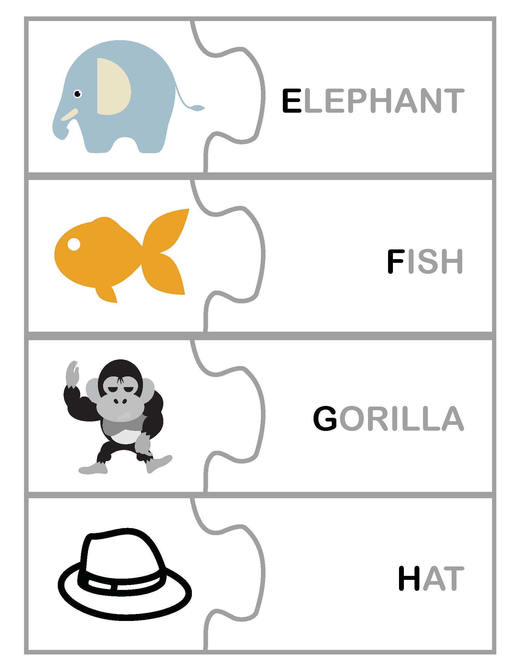 Freebie: Toddler Pre-k Letter/Word Matching Printable Game PDF ... Freebie: Toddler Pre-k Letter/Word Matching Printable Game PDF ...